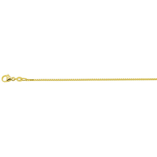 14 karaat gouden halsketting venetiaans met karabijn sluiting