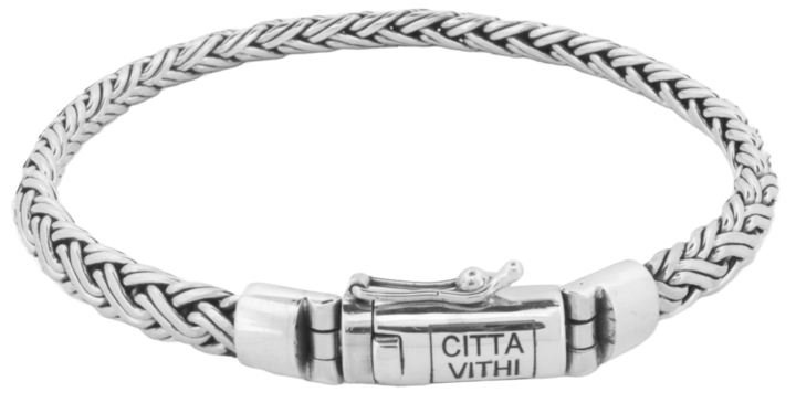 Zilveren Ambachtelijke CITTA VITHI Buddha Armband model 13