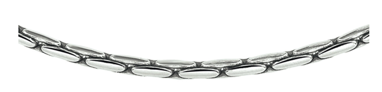 Halsketting 925 zilver cardano schakel model 7L