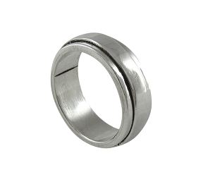 Ring 925 zilver &amp; koper ambachtelijk model 2