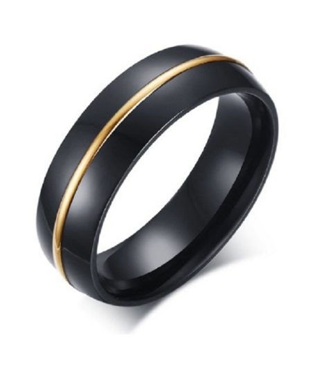 Ring zwart &amp; goud model 79