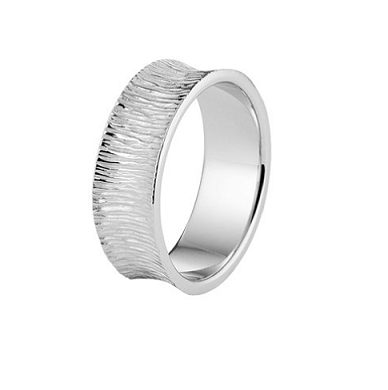 Ring 925 zilver reli&euml;f model 188