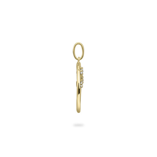 Halsketting 14 karaat goud met hanger levensboom model IY
