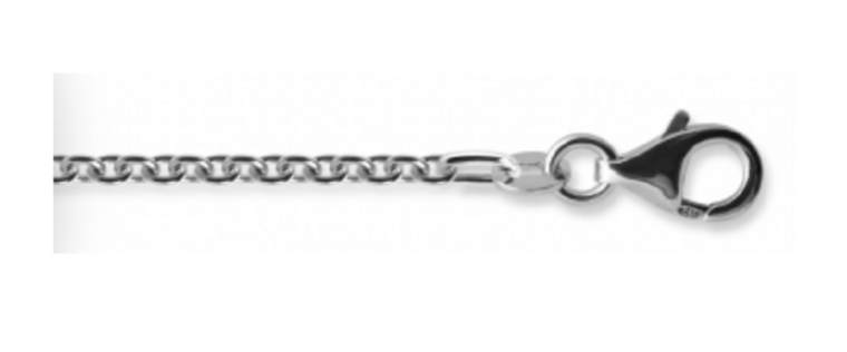 Halsketting 925 zilver met hanger sleutel zirkonia model HX