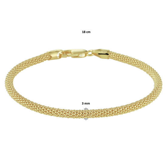 Armband Gold plated kabel model V