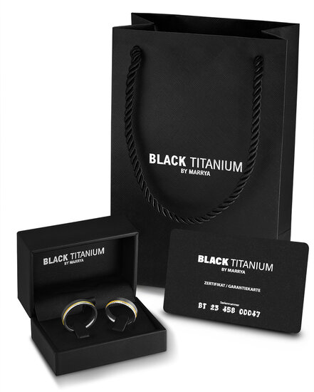 Trouwringen model 1024 Black Titanium 