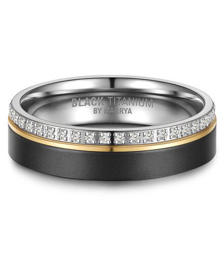 Trouwringen model 1024 | Ring met zirkonia steentjes