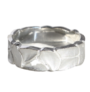 Zilveren ring schors model 16 C