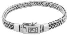 Zilveren Ambachtelijke CITTA VITHI Buddha Armband model 1