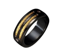 Ring gouden staaldraad model 104