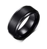 Ring wolfraamcarbide zwart model 76