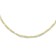 Halsketting 14 karaat goud met hanger gediamanteerd kruis model DG