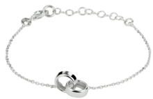 Armband 925 zilver ringen in elkaar model Z
