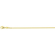 Halsketting 14 karaat goud met  dubbel hart zirkonia model CX