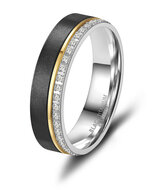 Trouwringen model 1024 | Ring met zirkonia steentjes